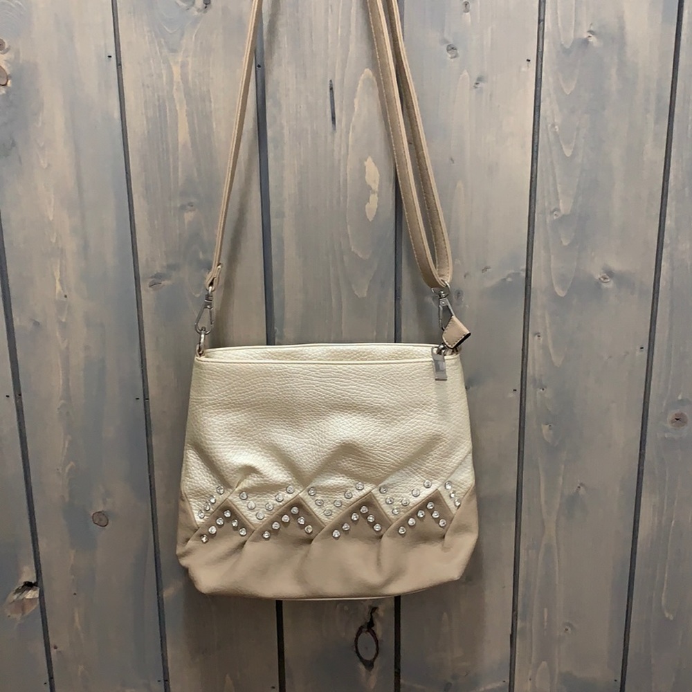 Buckle Rhinestone Crossbody Purse